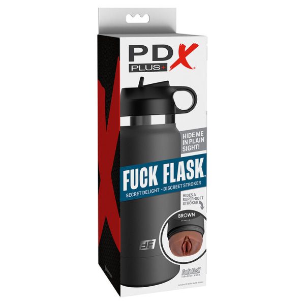 PDX PLUS - FUCK FLASK VAGINE DISCRET STROKER BROWN MODEL 2 - Afbeelding 6