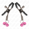 KINK - DOUBLE BELL NIPPLE CLAMP PINK 6 CM - Afbeelding 2