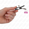 KINK - DOUBLE BELL NIPPLE CLAMP PINK 6 CM - Afbeelding 3