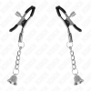 KINK - SILVER BELL PENDANT NIPPLE CLAMPS 6 CM - Afbeelding 2
