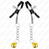 KINK - GOLD JINGLE BELL PENDANT NIPPLE CLAMPS 6 CM - Afbeelding 2