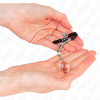 KINK - GLASS BEAD NIPPLE CLAMPS SILVER 6 CM - Afbeelding 3