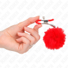 KINK - FAUX FUR BALL NIPPLE CLAMP RED 6 CM - Afbeelding 4