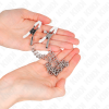 KINK - NIPPLE CLAMPS WITH 2 THIN CHAINS SILVER 20/23 CM - Afbeelding 3