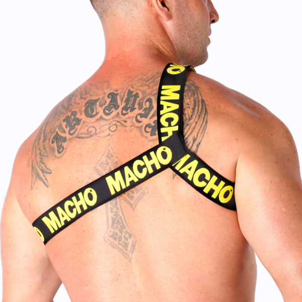 MACHO - ROMAN HARNESS YELLOW S/M - Afbeelding 3