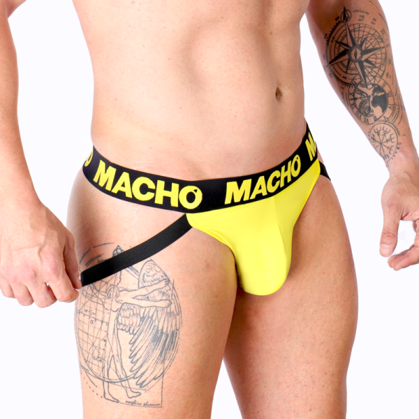 MACHO - MX25A JOCK LYCRA YELLOW M - Afbeelding 2