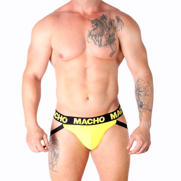 MACHO - MX25A JOCK LYCRA YELLOW M - Afbeelding 5