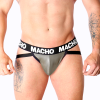 MACHO - MX27GR JOCK LEATHER GRAY BEIGE S