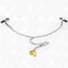 KINK - CHAIN NIPPLE CLAMPS WITH HORN PENDANT 30 CM - Afbeelding 3