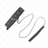 KINK - PVC LEATHER NECKLACE WITH BELT 105 CM RHINESTONE RIVET 41.5 X 4 CM - Afbeelding 2