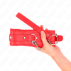KINK - COLLAR WITH LEASH 65 CM WITH RESTRICTIONS RED 36-42 CM X 5.5 CM - Afbeelding 4