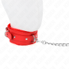 KINK - COLLAR WITH LEASH 65 CM WITH RESTRICTIONS RED 36-42 CM X 5.5 CM - Afbeelding 5