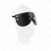 KINK - LEATHERETTE MASK WITH DETACHABLE EYE COVERS 22 x 9 CM - Afbeelding 3