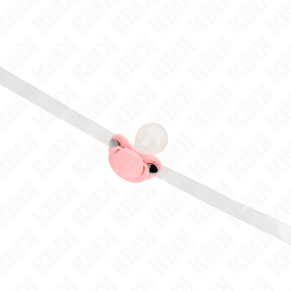 KINK - PINK PACIFIER SHAPED GAG 5.5 x 4 CM ADJUSTABLE 43-60 CM - Afbeelding 2
