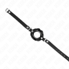 KINK - LIP 8 CM GAG WITH BLACK LEATHERETTE STRAP 63 x 2 CM ADJUSTABLE 39-58 CM - Afbeelding 3