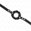 KINK - LIP 8 CM GAG WITH BLACK LEATHERETTE STRAP 63 x 2 CM ADJUSTABLE 39-58 CM - Afbeelding 4