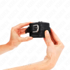 KINK - RHINESTONE BUCKLE WRIST RESTRAINTS BLACK ADJUSTABLE 25-32 CM X 5.5 CM - Afbeelding 4