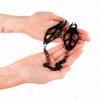 KINK - JAPANESE CLOVER NIPPLE CLAMPS WITH CHAIN BLACK 30 CM - Afbeelding 4
