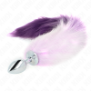 KINK - ANAL PLUG SIZE S 7 X 3 CM WITH SYNTHETIC TAIL 40 CM PURPLE - Afbeelding 2
