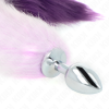 KINK - ANAL PLUG SIZE S 7 X 3 CM WITH SYNTHETIC TAIL 40 CM PURPLE - Afbeelding 4
