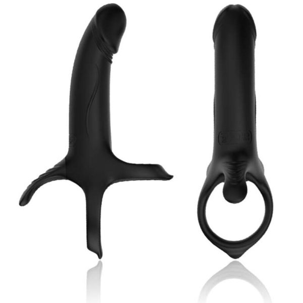ARMONY - DILDO WITH RING & VIBRATOR BLACK - Afbeelding 2