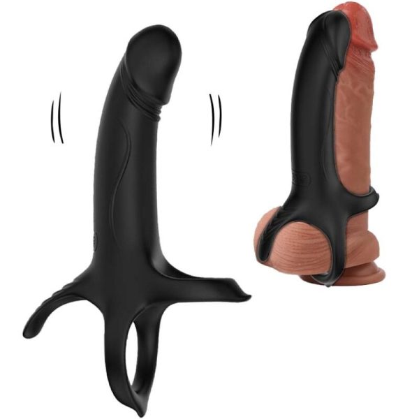 ARMONY - DILDO WITH RING & VIBRATOR BLACK - Afbeelding 7