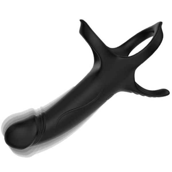 ARMONY - DILDO WITH RING & VIBRATOR BLACK - Afbeelding 3