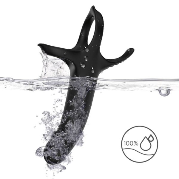 ARMONY - DILDO WITH RING & VIBRATOR BLACK - Afbeelding 9