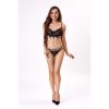 LIVCO CORSETTI FASHION - NERINA 20240 BRA + THONG BLACK L/XL - Afbeelding 2