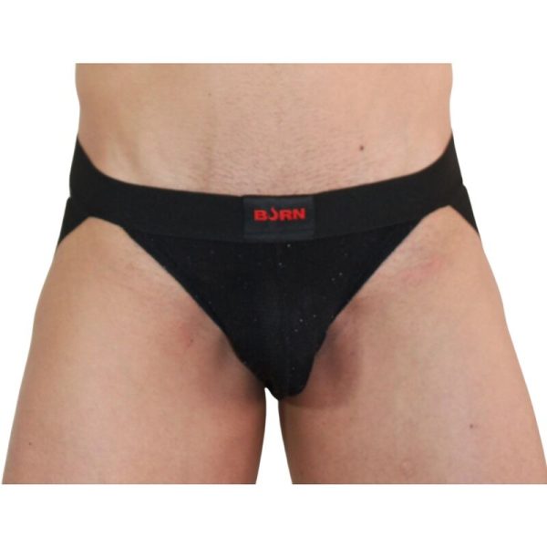 BURN - 003 JOCK SHINY BLACK M