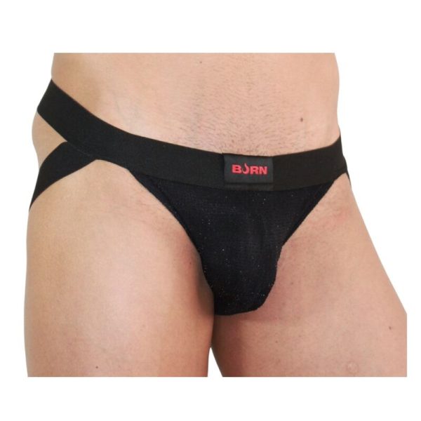 BURN - 003 JOCK SHINY BLACK M - Afbeelding 2