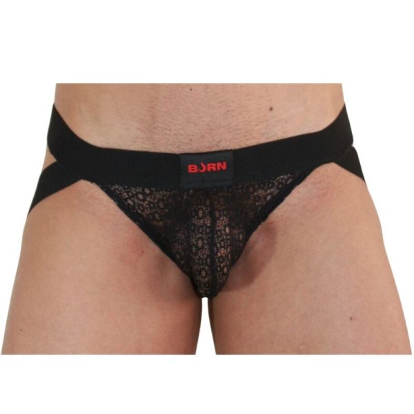 BURN - 005 JOCK LINGERIE BLACK XL