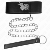 KINK - NECKLACE WITH BELT 65 CM WITH WIDE BLACK STRAP ADJUSTABLE 33.5-41 CM X 5 CM - Afbeelding 4