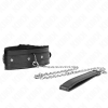 KINK - COLLAR WITH LEASH 65 CM WITH RESTRICTIONS BLACK 36-42 CM X 5.5 CM - Afbeelding 3