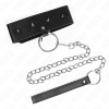 KINK - NECKLACE 65 CM WITH LEASH WITH SILVER STUDS MODEL 2 ADJUSTABLE 36-43 CM X 5 CM - Afbeelding 4