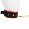 KINK - NECKLACE WITH SPONGE IMITATION LEATHER STRAP MODEL 2 ADJUSTABLE 37-54 CM X 3 CM - Afbeelding 3