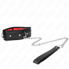 KINK - NECKLACE WITH SPONGE IMITATION LEATHER STRAP MODEL 3 ADJUSTABLE 37-54 CM X 3 CM - Afbeelding 2