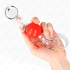 KINK - RED TRANSPARENT PVC BALL 4 CM GAG ADJUSTABLE - Afbeelding 3
