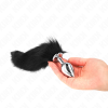 KINK - ANAL PLUG SIZE M 8 X 3.5 CM WITH SYNTHETIC TAIL 40 CM BLACK - Afbeelding 3