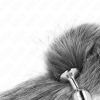 KINK - ANAL PLUG SIZE S 7 X 3 CM WITH SYNTHETIC TAIL 40 CM GREY - Afbeelding 4