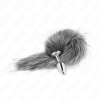 KINK - ANAL PLUG SIZE S 7 X 3 CM WITH SYNTHETIC TAIL 40 CM GREY - Afbeelding 2