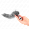 KINK - ANAL PLUG SIZE S 7 X 3 CM WITH SYNTHETIC TAIL 40 CM GREY - Afbeelding 3