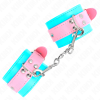 KINK - CUTE WRIST RESTRAINTS BLUE / PINK ADJUSTABLE 16-28 CM X 5 CM - Afbeelding 2