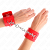 KINK - WRIST RESTRAINTS WITH PADLOCK CLOSURE RED ADJUSTABLE 16-23 CM X 5.5 CM - Afbeelding 4