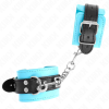 KINK - HOOK WRIST RESTRAINTS BLUE FUR LINED ADJUSTABLE 20-28 CM X 5.5 CM - Afbeelding 2