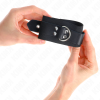 KINK - NYLON WRIST RESTRAINTS BLACK WITH LEATHER BELT BLACK ADJUSTABLE 19-29 CM X 5.1 CM - Afbeelding 3