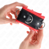 KINK - HEAVY WRIST RESTRAINTS WITH RED FUR LINED ADJUSTABLE 20-30 CM X 6 CM - Afbeelding 3