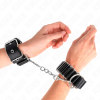 KINK - HINGE-LIKE THIN WRIST RESTRAINTS BLACK ADJUSTRABLE 16-22 CM X 3.5 CM - Afbeelding 4