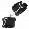 KINK - FURRY LINED WRIST RESTRAINTS BLACK ADJUSTABLE 17-31 CM X 7 CM - Afbeelding 2