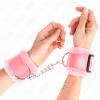 KINK - FURRY LINED WRIST RESTRAINTS PINK ADJUSTABLE 17-31 CM X 7 CM - Afbeelding 4